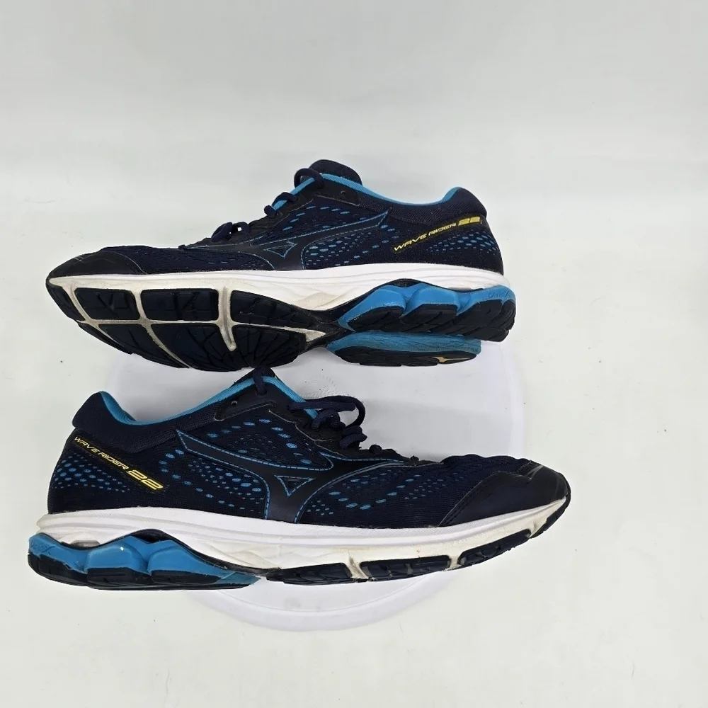 Mizuno Shoe Men's 11 Wave Rider 22 Running Sneakers Blue